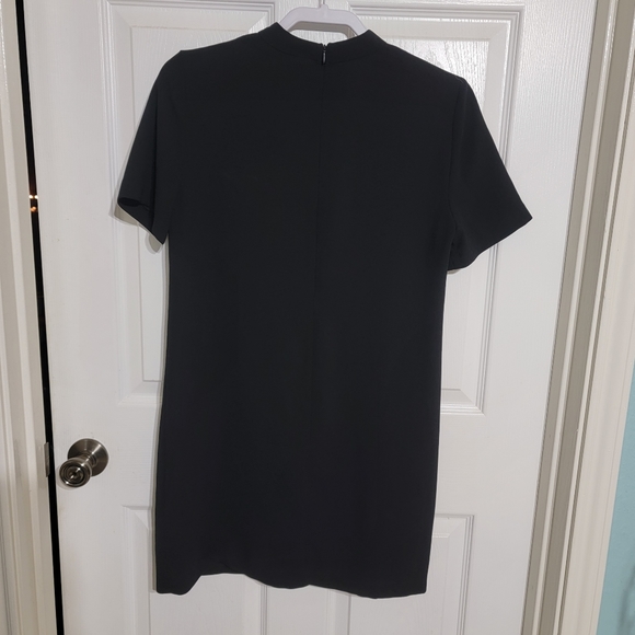 Zara Black Short Sleeved Shift Dress with Choker Women's Size S - Picture 7 of 9